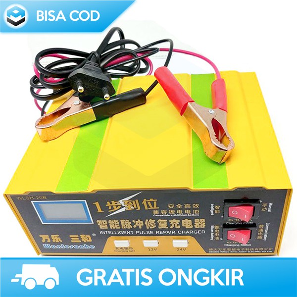 CHARGER AKI MOBIL 12V OTOHEROES ORI MF-2B CAS AKI MOBIL DAN MOTOR 24 V