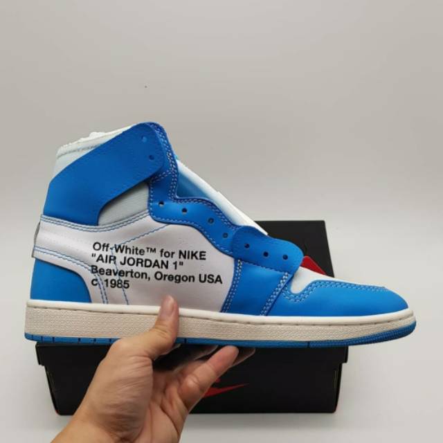 NIKE AIR JORDAN 1 RETRO HIGH OFF-WHITE UNIVERSITY BLUE PK GOD