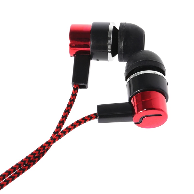 Gro Earphone in Ear Stereo Bass Dengan Kabel Lembut + Fitur Noise Canceling