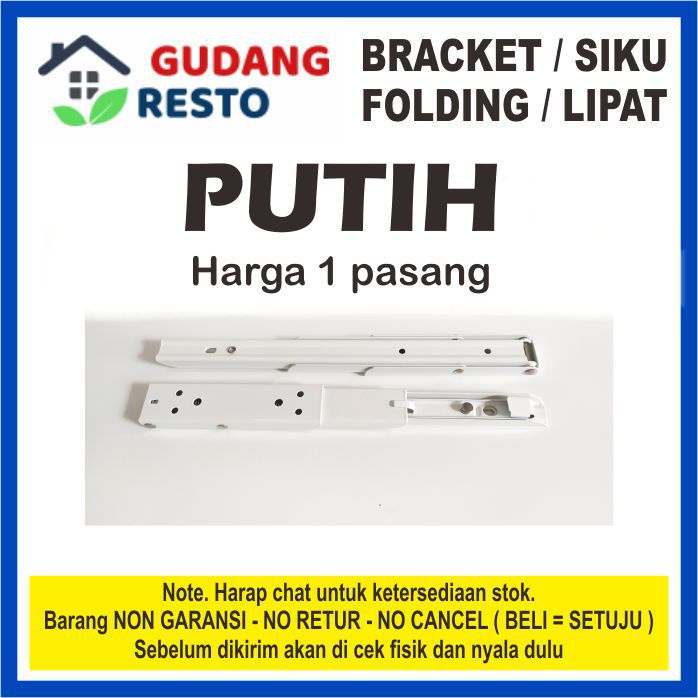 SIKU LIPAT 1 SET / PASANG MINIMALIS / BRACKET FOLDING BRAKET 8 10 12 14 INCH / 20 25 30 35 CM RAK GANTUNG / MEJA DINDING KOMPUTER