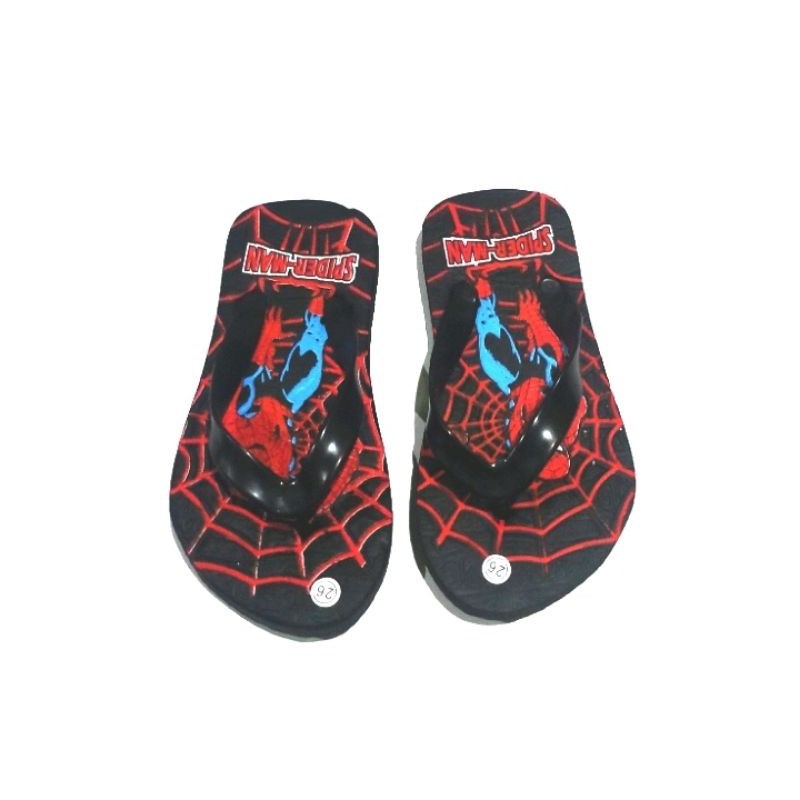 SANDAL JEPIT ANAK SPIDERMAN KERAKTER SUPER HERO SIZE 21/35