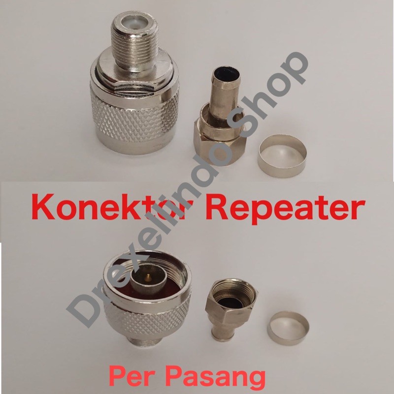 Konektor Repeater pengat sinyal MALE to FEMALE