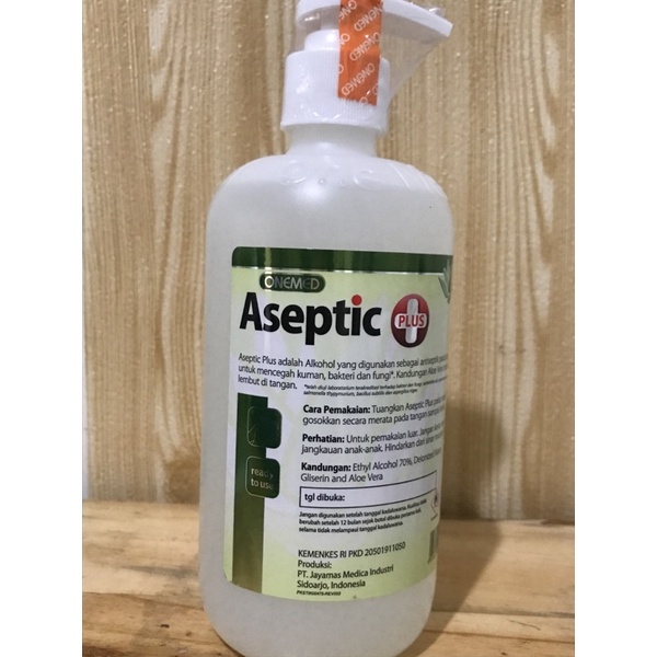 Aseptic Plus 500ml|handsanitizeronemade|plusalkohol|puff