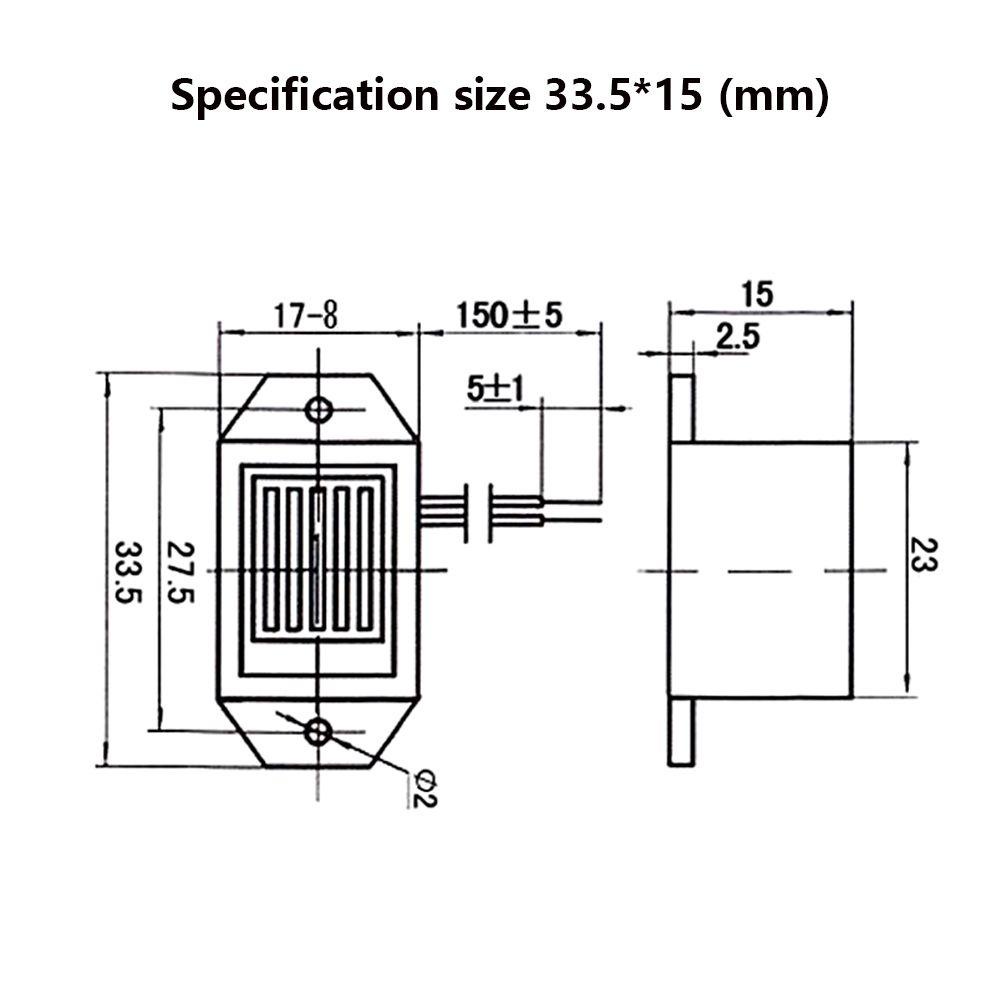 Solighter 1pc Alarm Buzzer Elektronik 85dB DC 1.2 /3 /6 /12V Nada Konstan