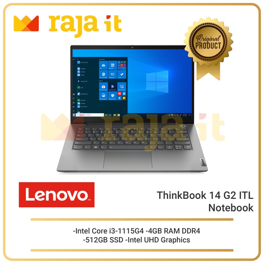 LENOVO ThinkBook 14 G2 ITL Core i3 / 4GB / 512GB / Win10 20VD00FTID