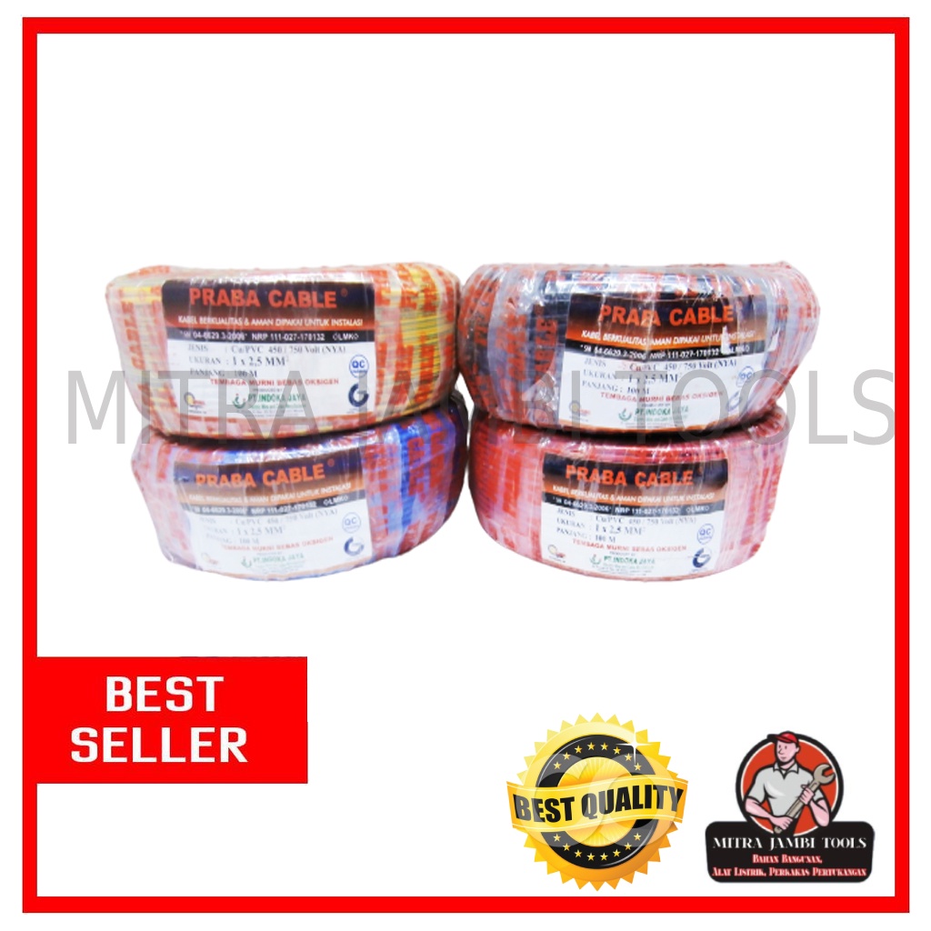 KABEL NYA PRABA 1 X 2.5 100 METER 1 ROLL