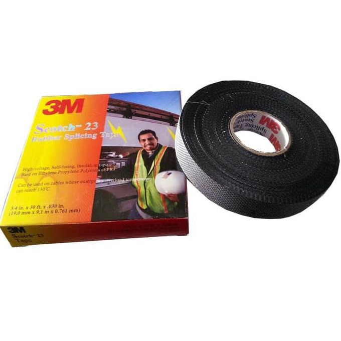 

Isolasi Karet Listrik Tape 3M Scotch 23 Rubber