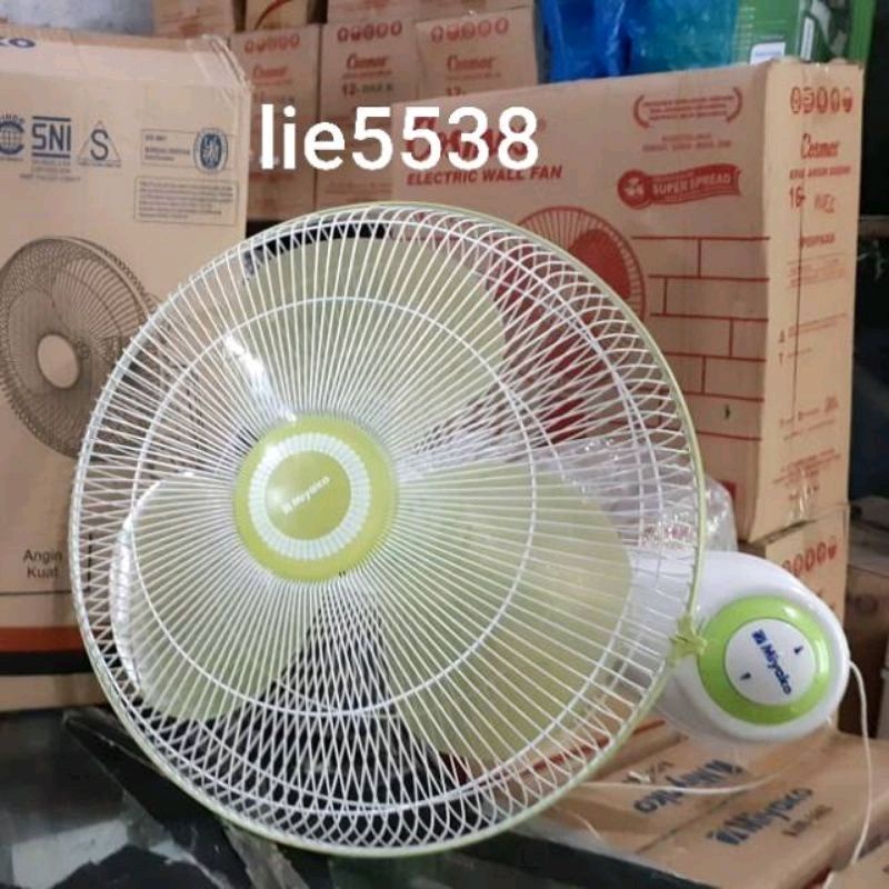 MIYAKO KAW-1662GB / KAW 1662 GB Kipas Angin Dinding (Wall Fan) 16&quot; JARING BESI GARANSI RESMI