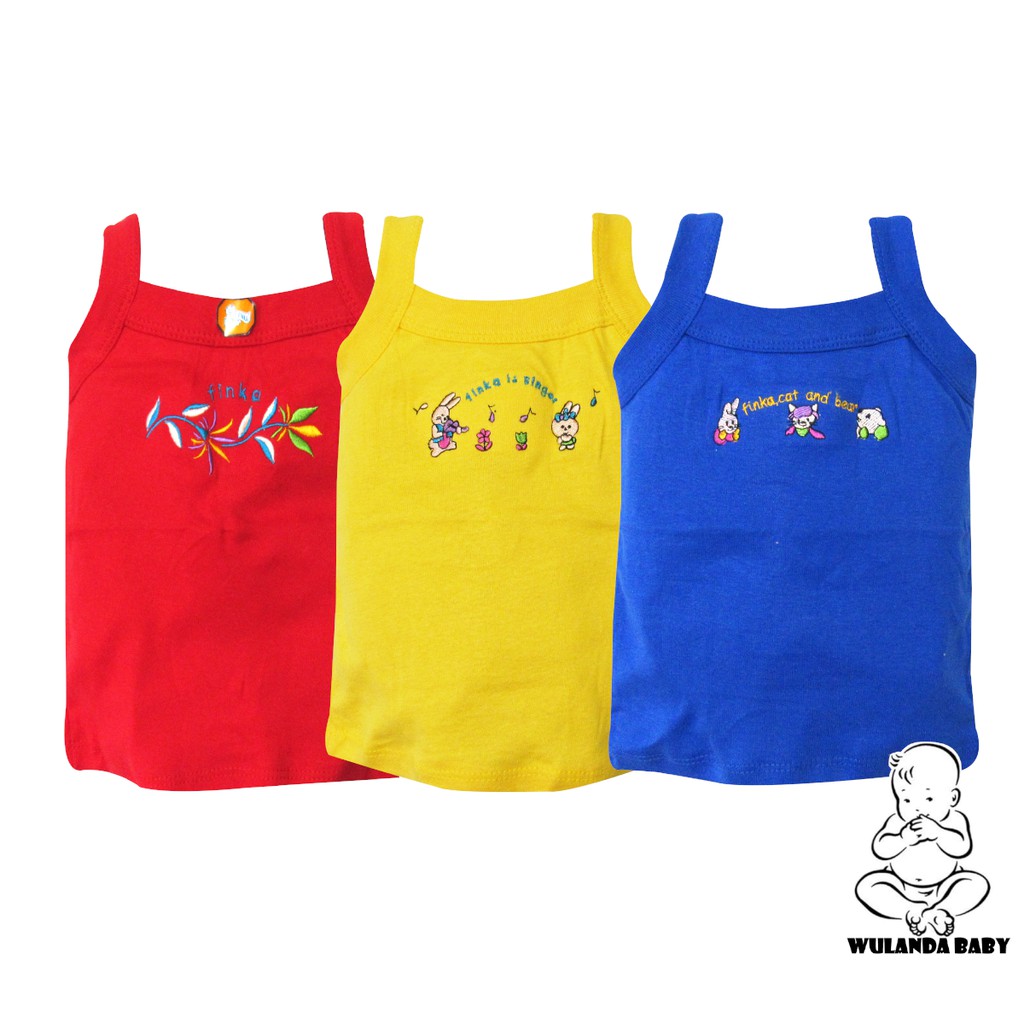Baju tangtop anak kaus dalam singlet catton finka warna Baju tangtop anak kaus dalam singlet catton finka warna