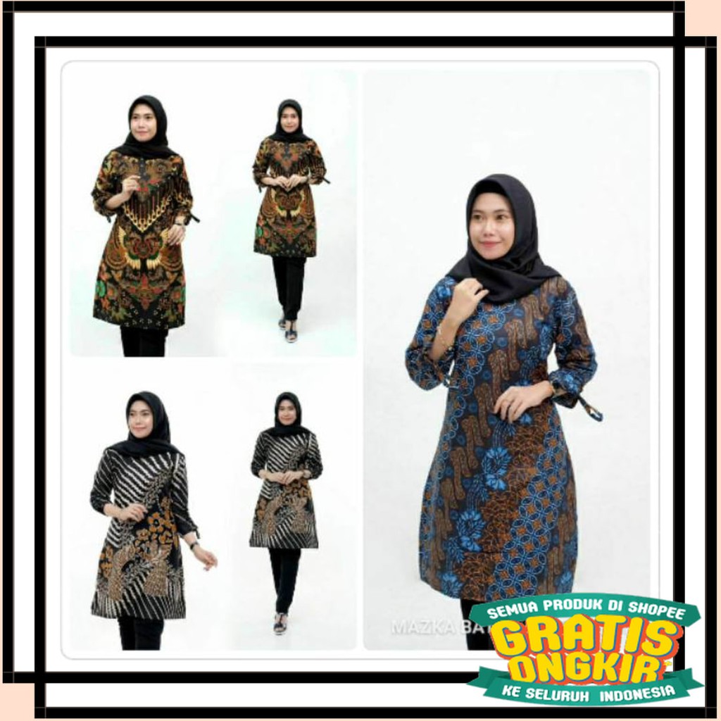BATIK SEMARANG MURAH - TERBARU TERKINI / Atasan Batik Dolby Dolbi Dobby Doby Tenun Sutra Tulis