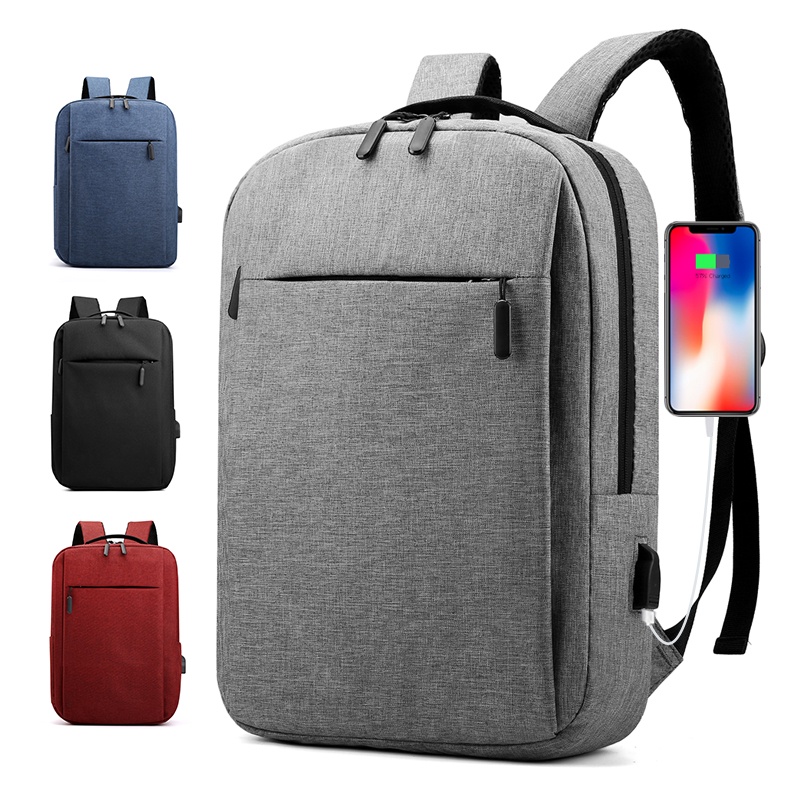 BJ81806 - BLACK/BLUE/GRAY/RED - TAS RANSEL LAPTOP PRIA DAN WANITA IMPORT TERMURAH JAKARTA GT1806