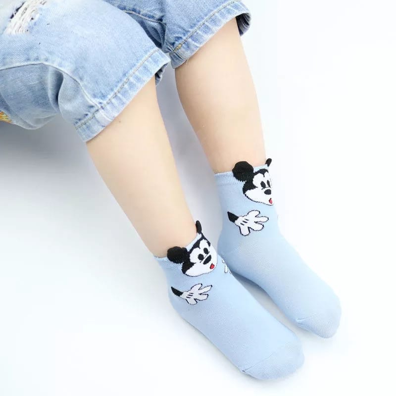 Kaos Kaki Anak Mickey Mouse 1 Set Isi 5 Pasang Socks New