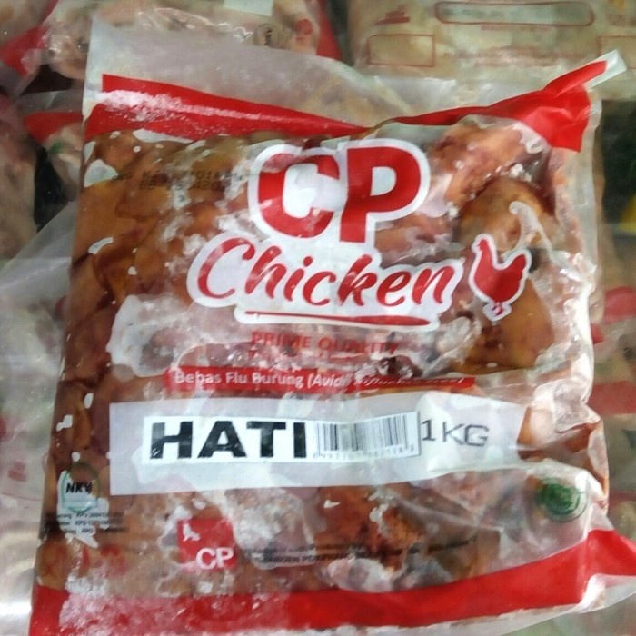 

cp hati ayam 1kg frozen