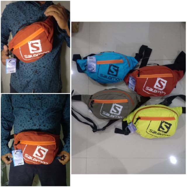 Tas pinggang/waist bag/tas selempang Salomon kapasitas besar