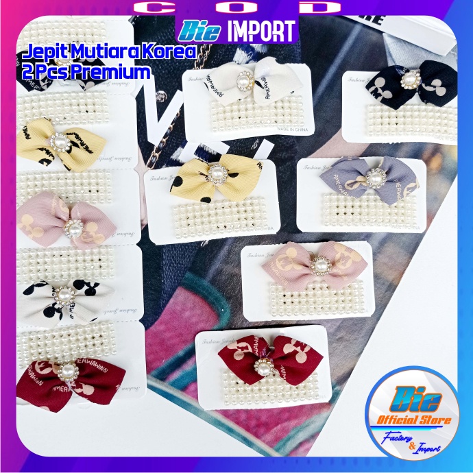2 Pcs Jepit Rambut Korea Premium Impor Best Seller