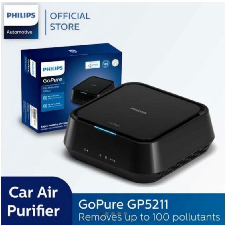 philips air purifier mobil GO PURE GP5211 Lengkap dengan filter mobil universal