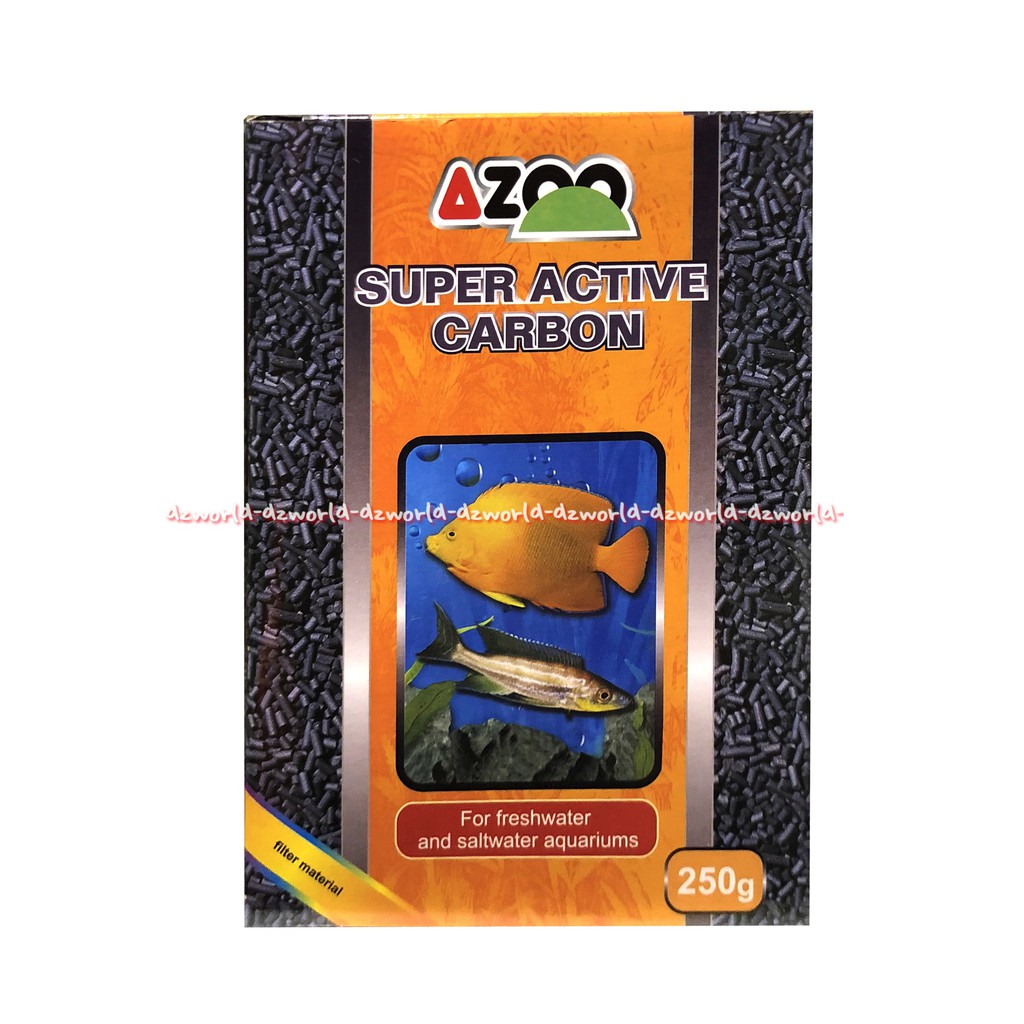 Azoo Super Active Carbon Batu Aquarium Akuarium 250gr Aquarium Filter Karbon