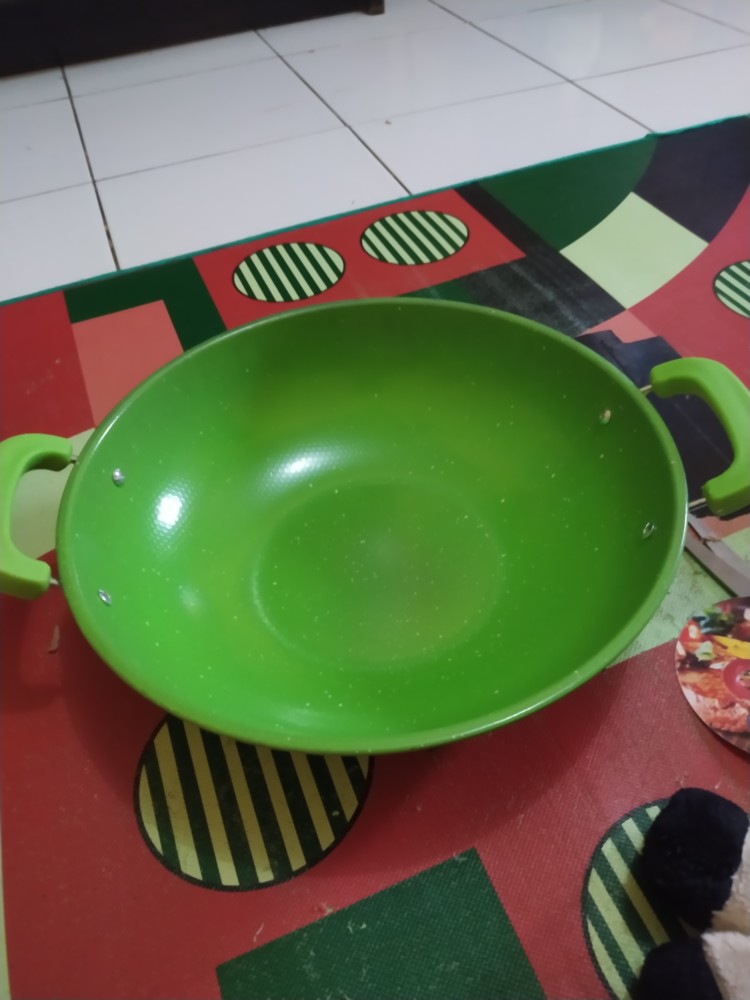 Wajan Marble Anti Lengket Uk. 34cm | Wajan Warna Anti Lengket Uk. 34cm