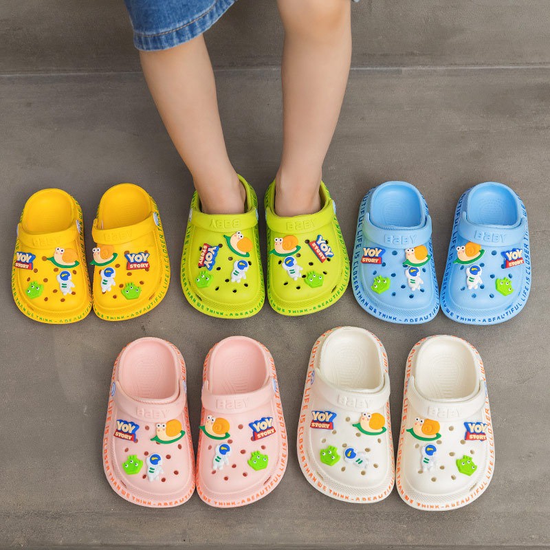 littlekiddoss SH2239 Sepatu Sandal Clog Anak Import Sendal Bapao DIY Eva Anak Laki-Laki Perempuan Ringan