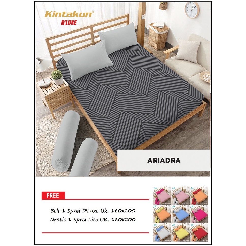 PROMO Kintakun Sprei D'Luxe Uk. 180x200 FREE Kintakun Sprei Lite Uk. 180x200 - Random