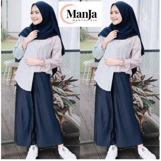 DT OLLSHOP - Celana Rok Kulot Plisket ( Lurus ) Wanita / Cewek