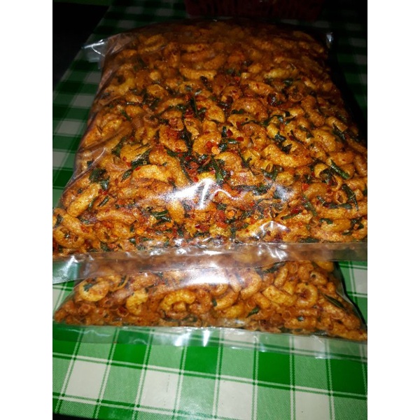 

makroni pedas Khalisa Snack size kiloan
