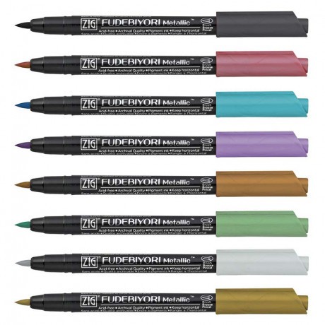 

KURETAKE ZIG FUDEBIYORI METALLIC BRUSH PEN