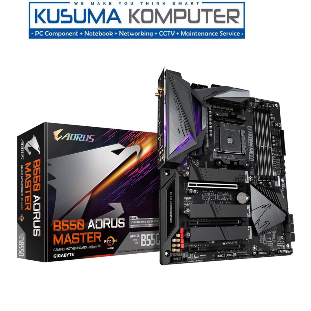 Aorus B550 Aorus Master, RGB FUSION 2.0, Q-Flash Plus, 4 DIMMs