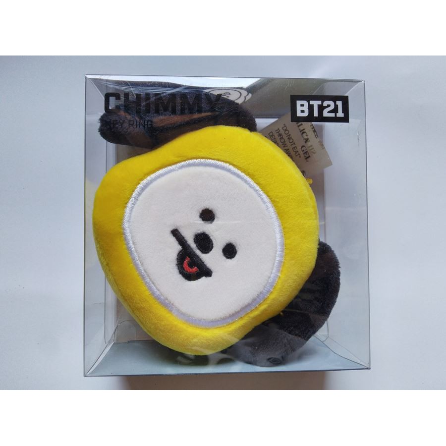 BT21 PLUSH HEAD KEYRING OFFICIAL - CHIMMY