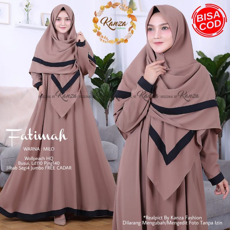 GAMIS SYAR'I Fatimah by kanza fashion muslim