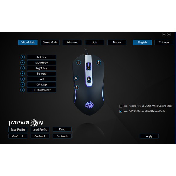 MOUSE GAMING IMPERION JAVELIN M410