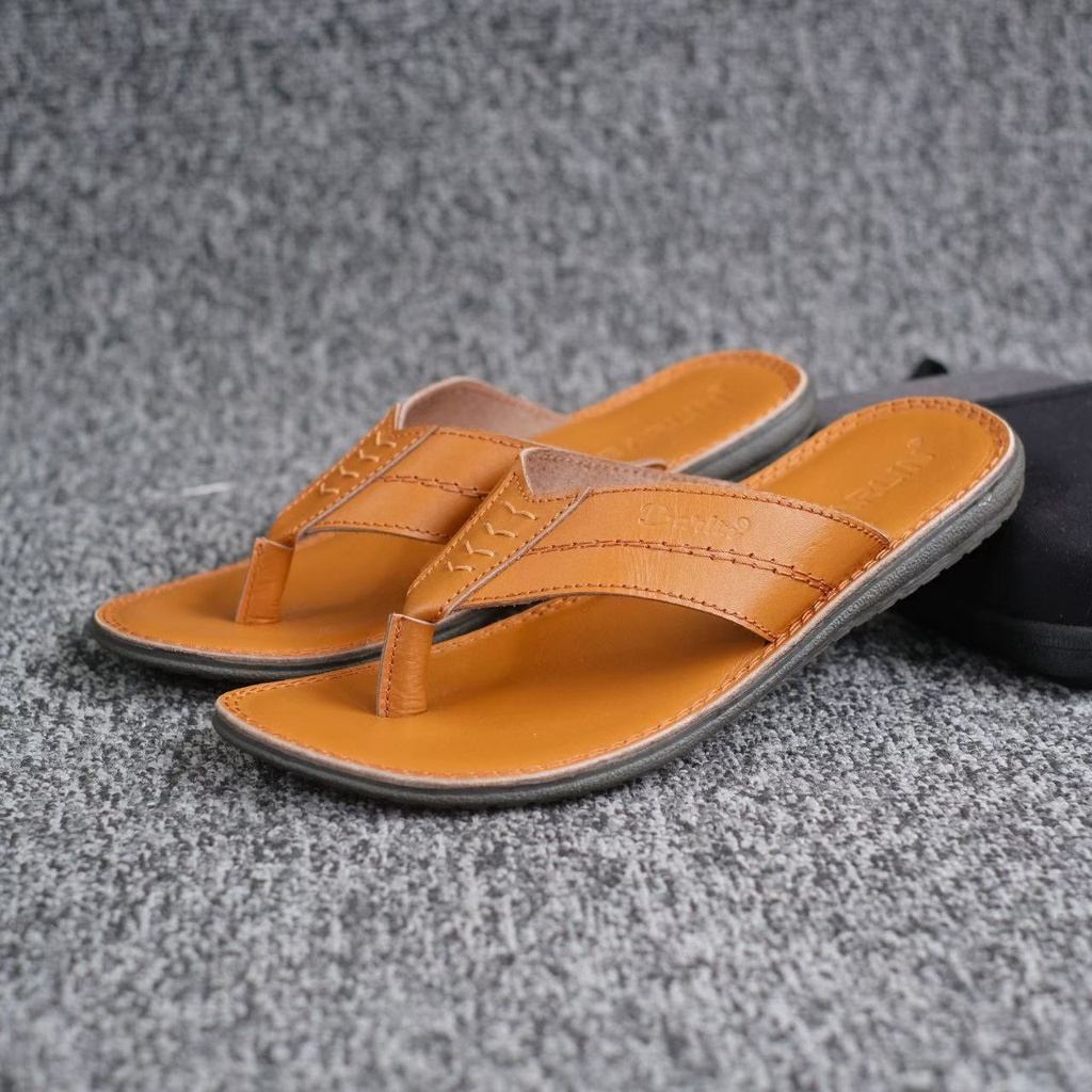 SANDAL JEPIT PRIA DEWASA SANTAI PRIA MINING BARLIN KULIT ASLI ORIGINAL CASUAL 100% PRIA KERJA KANTOR NYAMAN || SANDAL JEPIT PRIA INDIAN TERBARU LEBARAN 2022