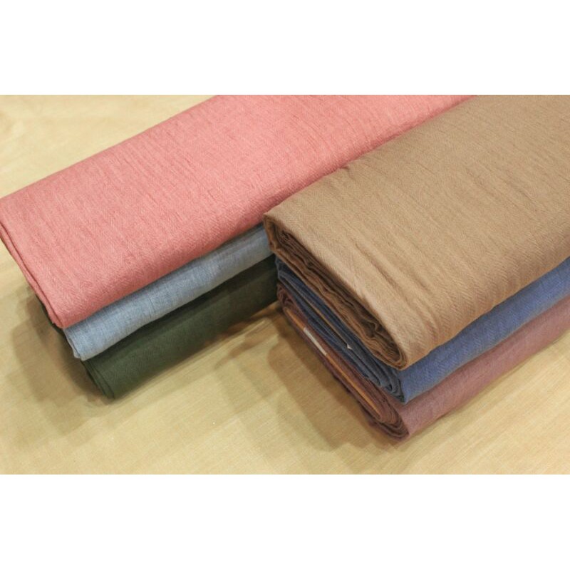 Kain katun voile polos / kain voal zafron / kain voal premium / kain hijab voal