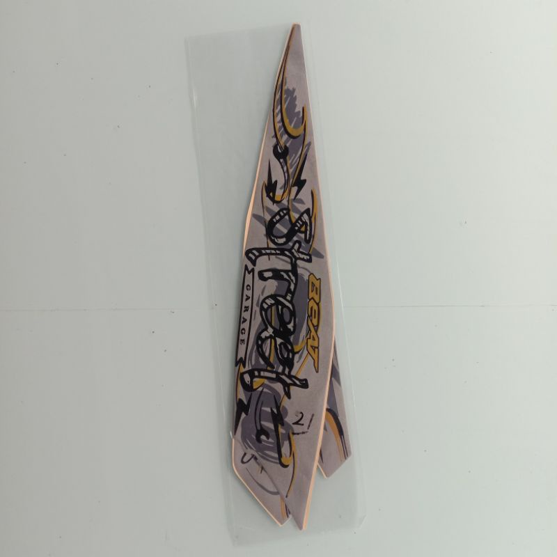 striping sticker Honda Beat street 2021 2022 silver