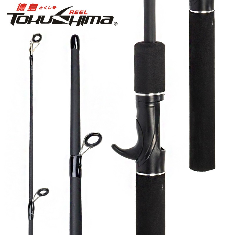 Joran Pancing 1.6M / 1.8M / 2.1M Super Kuat Warna Hitam Untuk Memancing Di Air Tawar / Laut