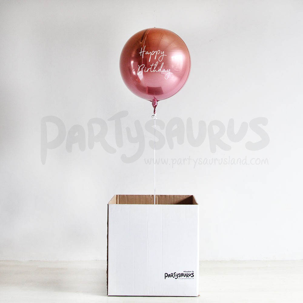 Sunset Ombre Orbz Floatbox Surprise Balon Box