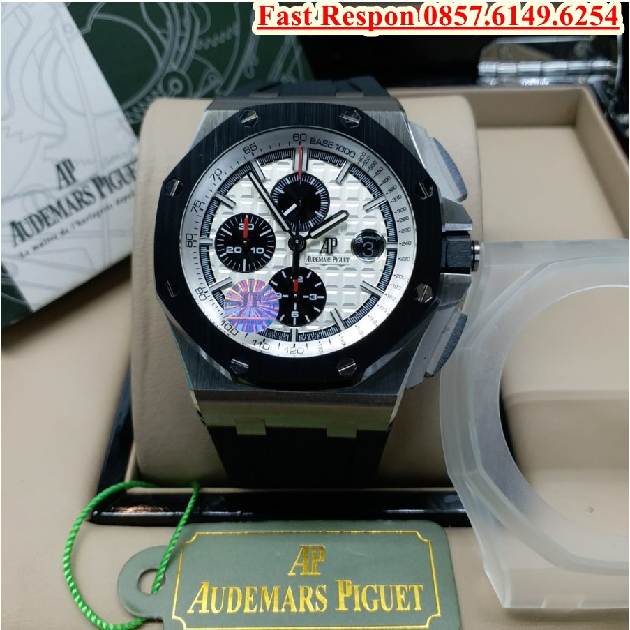 New Jam Tangan AP ROO Novelty Real Ceramic 26400SO JF 44mm Garansi 1th