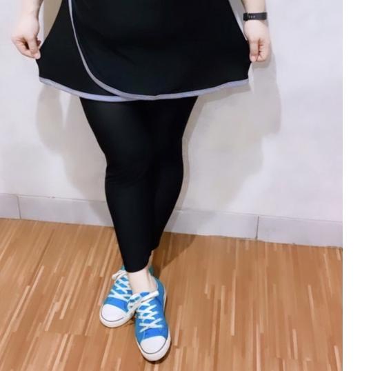 Legging Rok Lapis Miring Sport 960 Panjang / Legging Rok Sport Woman
