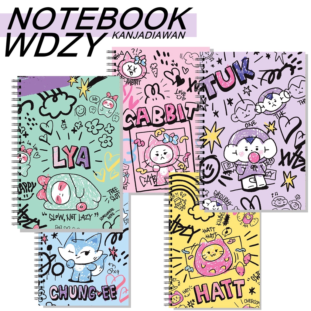 

Notebook WDZY ITZY Book Cabbit Chung Ee Hatt Lya Tuk