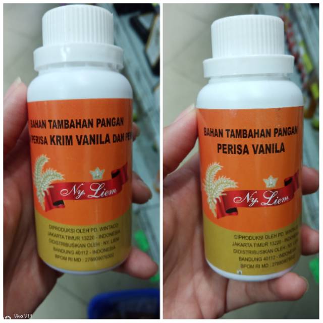 

NY. LIEM perisa vanila / krim vanila dan pewarna makanan / pasta kue 100 gr