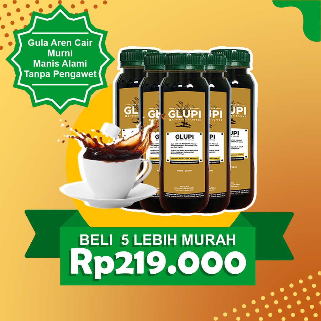 

[Paket 5 Botol Glupi] Brown Sugar Cair Gula Aren Terbaik Untuk Boba