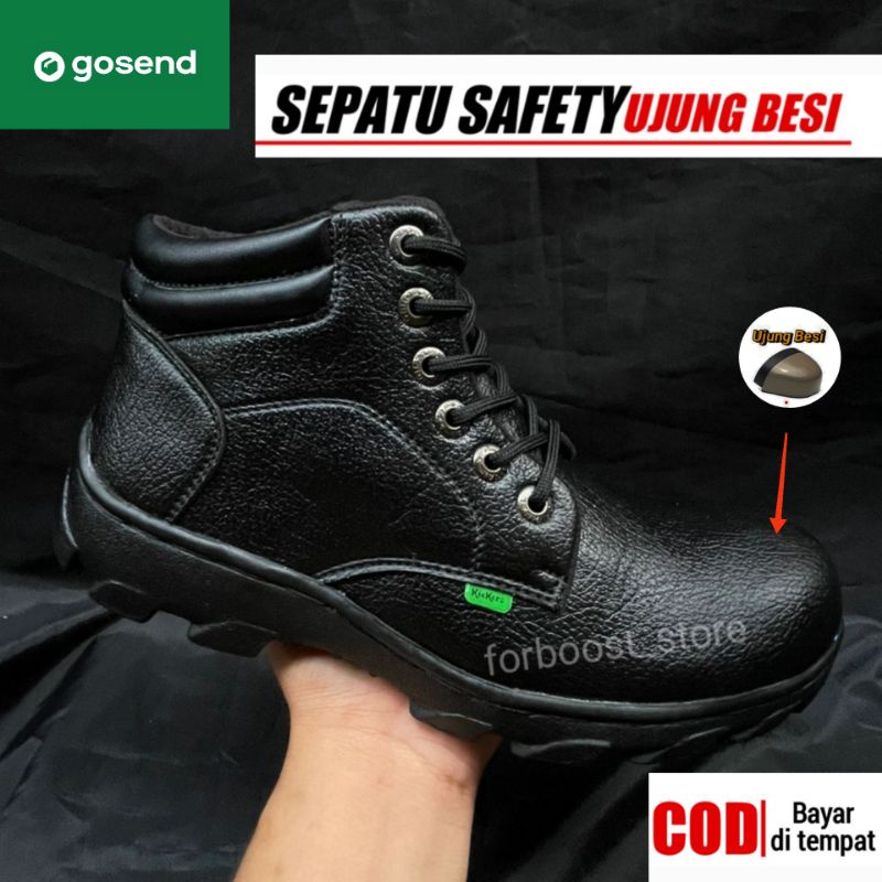 SEPATU SAFETY  UJUNG  BESI TERBARU/SEPATU SEPTY/SEPATU SAFETY TERMURAH UNTUK KERJA LAPANGAN