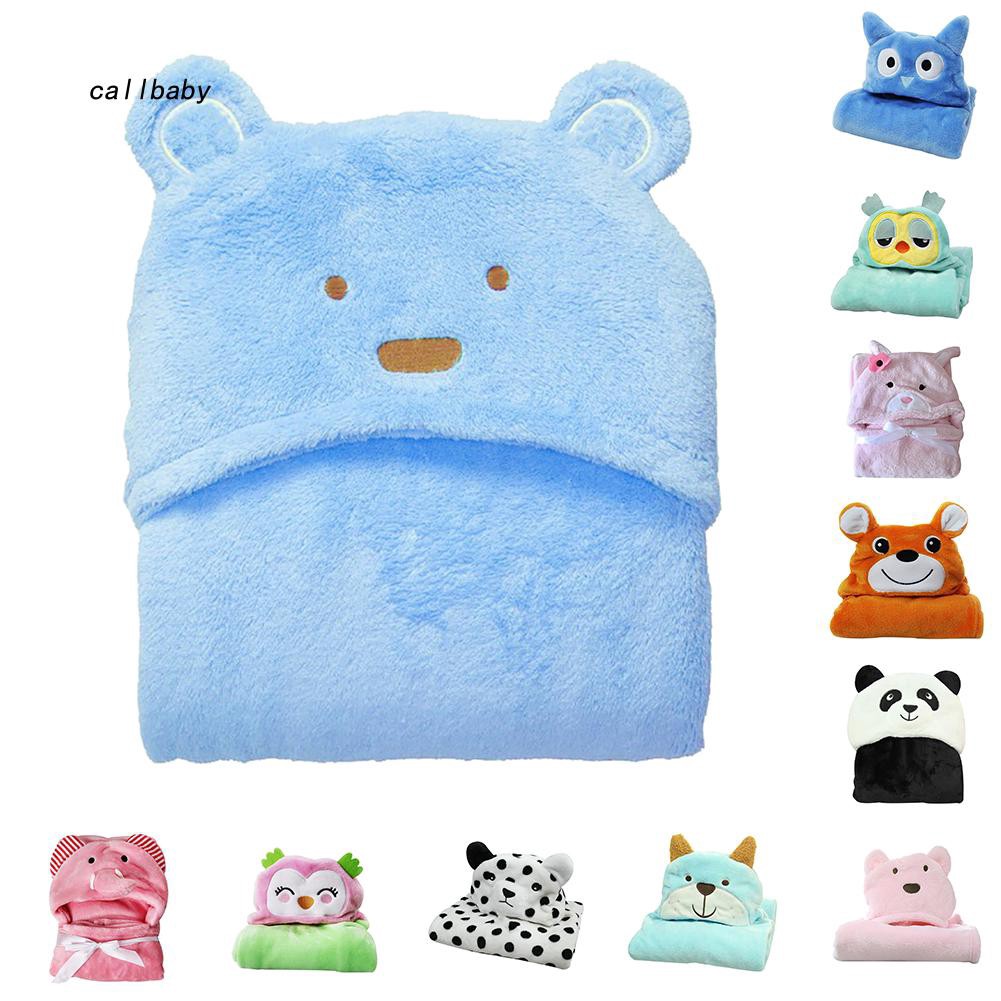 Caby Jubah Mandi Hoodie Motif Kartun Burung Hantu Bahan Flanel