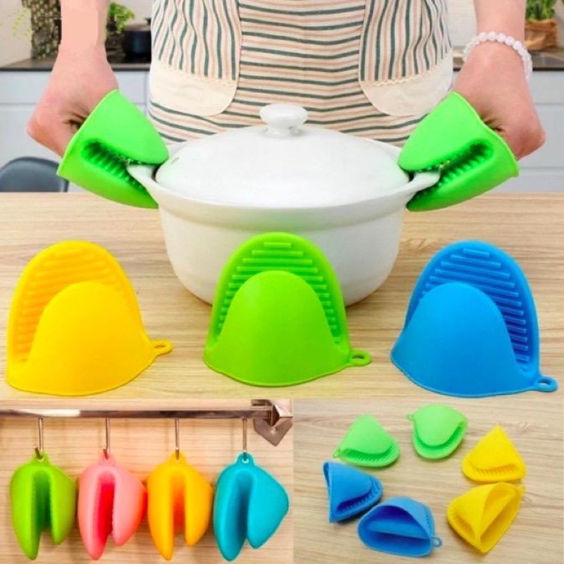 Pelindung Tangan Anti Panas Silicone / Pengaman Tangan Oven Serba Guna