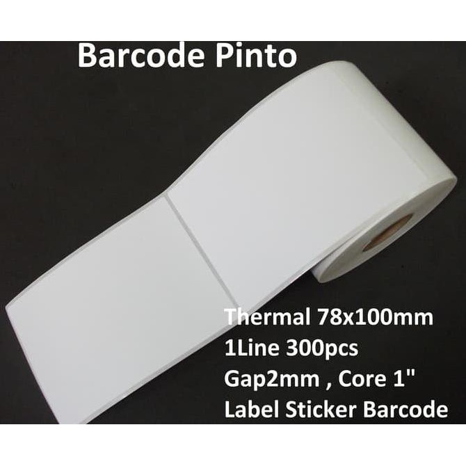 

ILARISl 78x100mm 1Line 300pcs Gap core 1" Direct Thermal Label Sticker Barcode