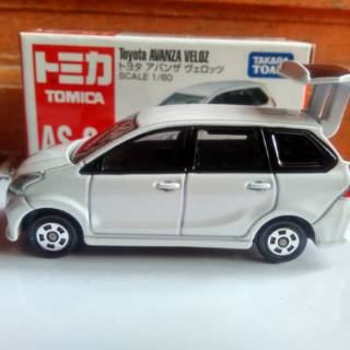 Tomica no AS 01 Toyota Avanza  Veloz putih  diecast miniatur 