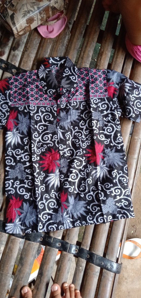 Baju Batik Anak Laki Laki Umur 1-12 Tahun Terbaru / Atasan Hem Kemeja Lengan Pendek Anak Cowok Murah