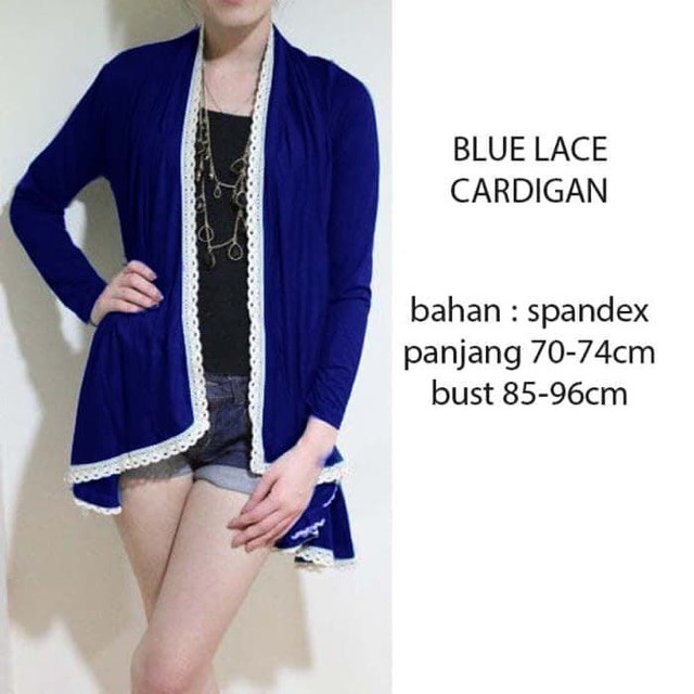 Blue lace cardigan