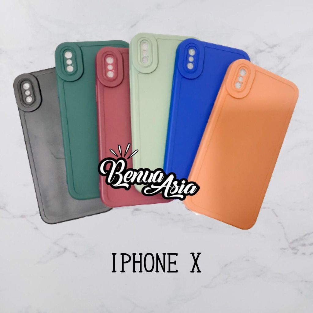 SOFTCASE PRO CAMERA IPHONE X XS MACARON - FA