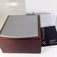 ALEXANDRE CHRISTIE AC 8493 WANITA GREY BLACK LEATHER BLACK ORIGINAL